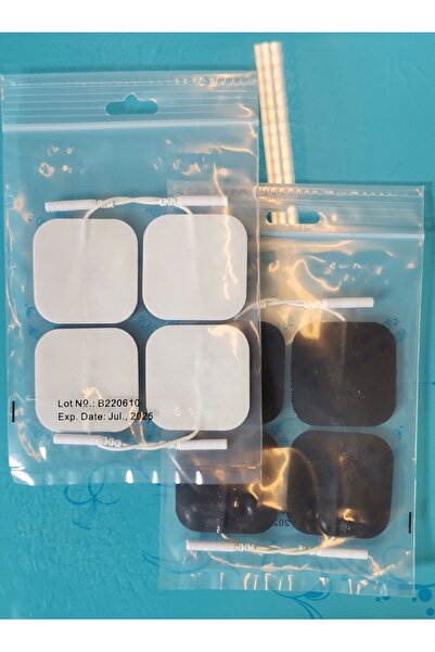 özdentıp Yapışkanlı Tens Elektrod Pedi, Kablolu, 3 Pakette 12 Tek Adet