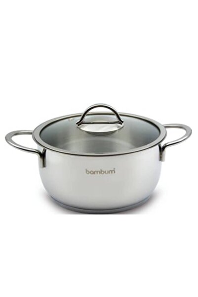 Dükkanönü Bambum Paslanmaz Çelik Çorba Tencere No:4 - 20 Cm