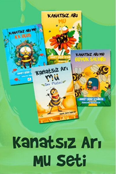 Elma Çocuk Kanatsız Arı Mu Seti 4 Kitap - Ahmet Şerif İzgören ( Mu - İlk Uçuş...