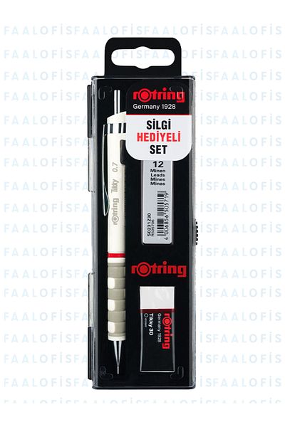Rotring Tikky Quality Versatil Pen Set 0.7 Eraser Pen Tip Mechanical Tip Versatil Pen