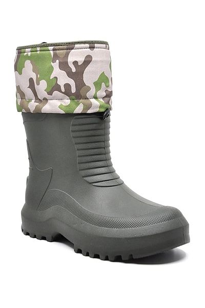 Twingo Pánské khaki voděodolné Eva Sole Hunter Fisherman Biker Courier Sněhule do deště s termoponožkami
