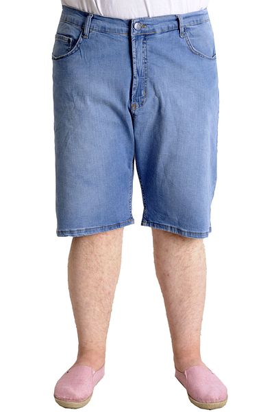 ModeXL Ανδρικό τζιν σορτς Ice Blue - Mode XL, μεγάλο μέγεθος 23805