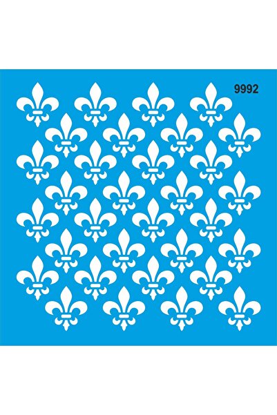 StencilSepeti نمط شعار النبالة - قالب رسم استنسل 40x40