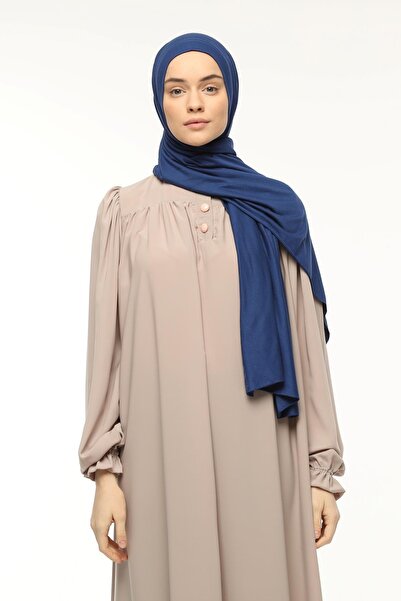 Altobeh Șal din bumbac pieptănat simplu, de lux, practic, gata de utilizare, aliniat în cruce, albastru închis