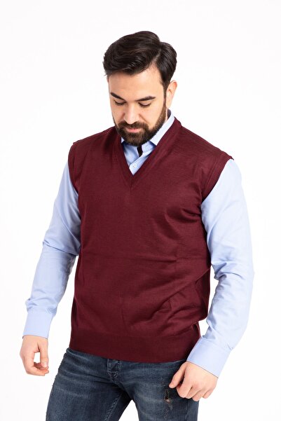 Mutlu City Men's Thin Wool Knitwear Knitted Regular Fit Dad Sweater 5120