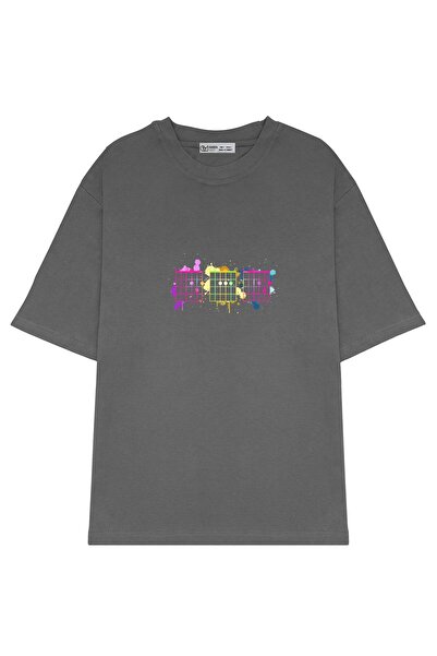 GreenMint تي شيرت جيتار كلاسيكي كبير الحجم للجنسين Funny Music_OE1881