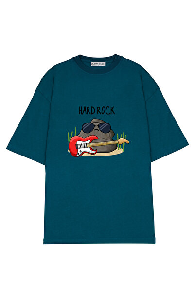 GreenMint موسيقى هارد روك لطيفة كبيرة الحجم للجنسين Pun_OE1238