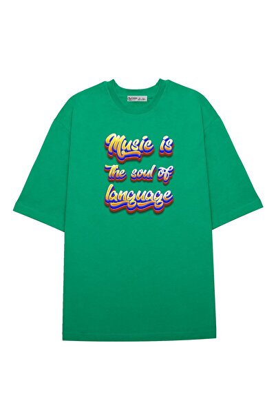 GreenMint موسيقى كبيرة الحجم للجنسين هي روح اللغة_OE1524