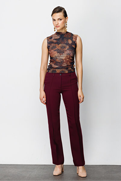 Nefeli Boru Paça Düz Pantolon