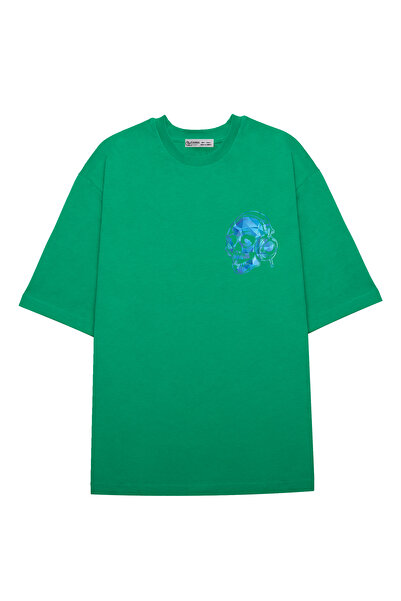 GreenMint سماعات رأس DJ جمجمة ملونة كبيرة الحجم للجنسين هدية الهذيان_OE1088