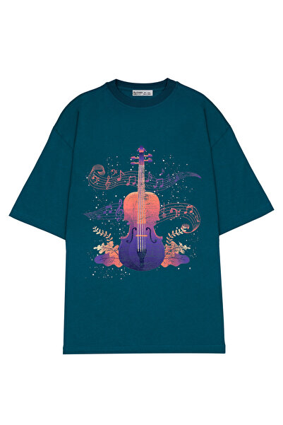 GreenMint ملاحظات موسيقية كبيرة الحجم للجنسين Violin_OE1576