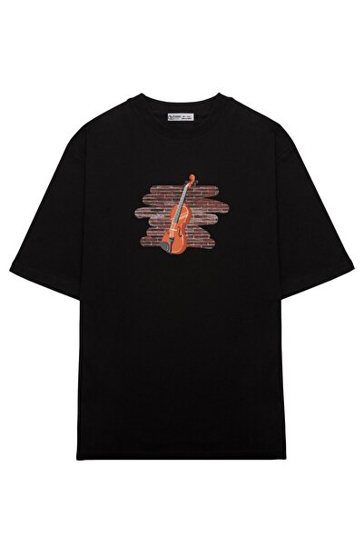 GreenMint للجنسين كبير الحجم عازف الكمان موسيقى الكمان عاشق الموسيقى_OE1903