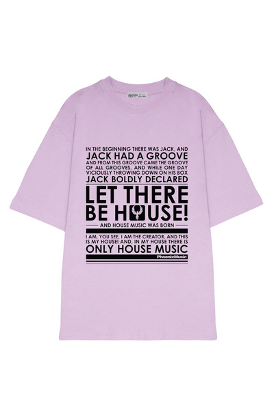 GreenMint موسيقى فينيكس كبيرة الحجم للجنسين Let There Be House Black_OE1701