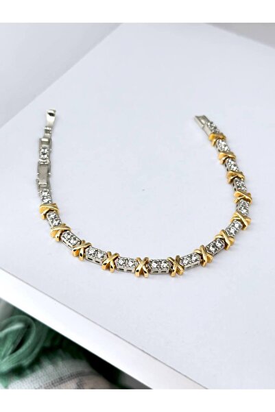 Rainbow Zirkon Taşlı XOXO Bileklik