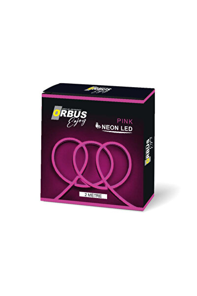 ORBUS Neon Şerit Led PINK 2 Metre USB'li