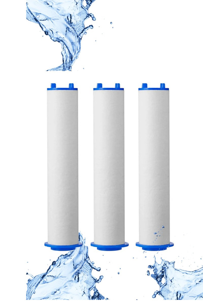 MOONSHOP Filtreli Duş Başlığı Yedek Filtre, 3 Adet Yedek Filtre Her Duşa Uyum...