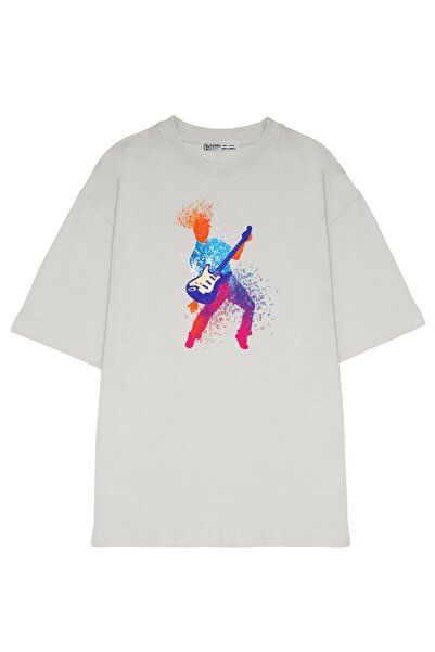 GreenMint للجنسين كبيرة الحجم مجردة الفن موسيقى الروك آند رول ملاحظة عازف الج...