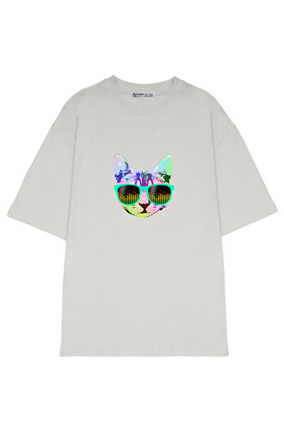 GreenMint قطة موسيقى مضحكة كبيرة الحجم للجنسين مع نظارات_OE1201