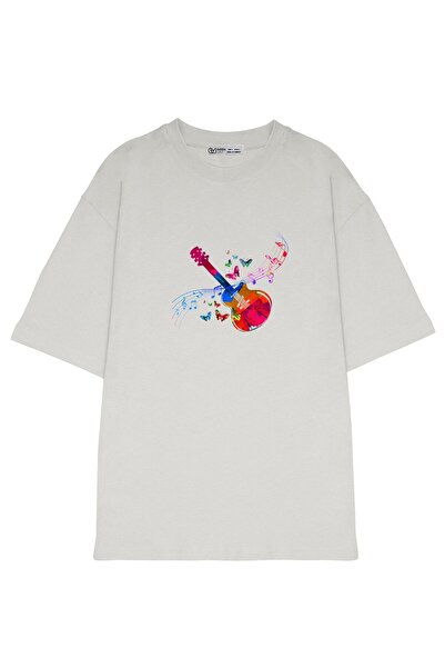 GreenMint للجنسين حجم كبير لون الغيتار الفراشة الموسيقى Lover_OE1077