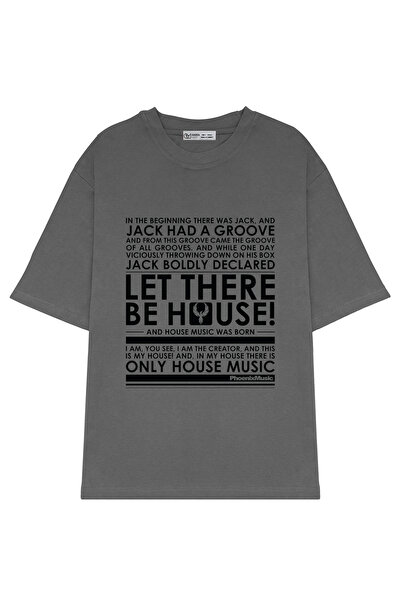 GreenMint موسيقى فينيكس كبيرة الحجم للجنسين Let There Be House Black_OE1701