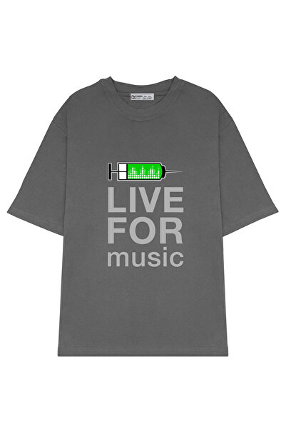 GreenMint للجنسين كبير الحجم Live For Music - إصدار Syringe_OE1328