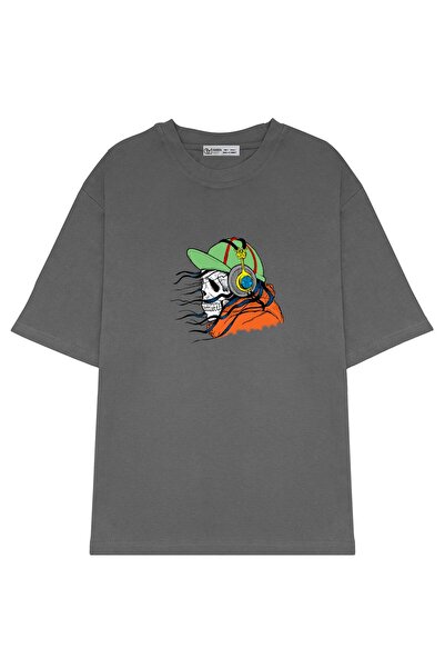 GreenMint هيكل عظمي كبير الحجم للجنسين يستمع إلى الموسيقى_OE1798