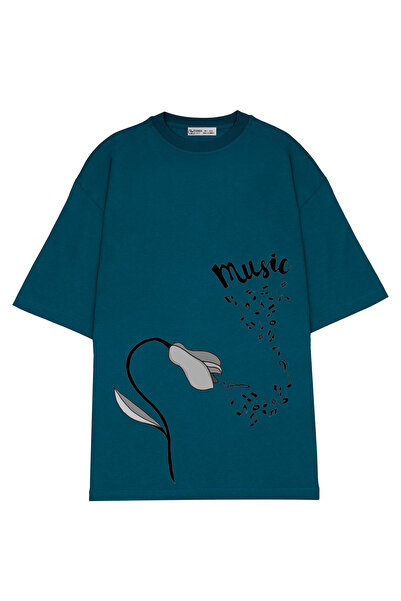 GreenMint زهرة وموسيقى كبيرة الحجم للجنسين_OE1182