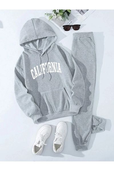 Machetta Σετ φόρμας Unisex με στάμπα California σε γκρι κάτω μέρος