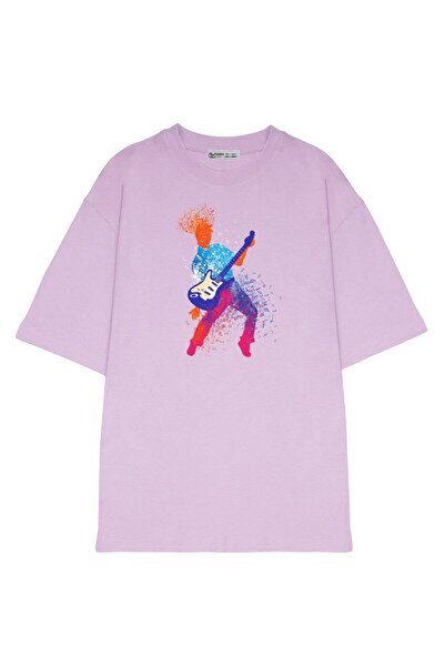 GreenMint للجنسين كبيرة الحجم مجردة الفن موسيقى الروك آند رول ملاحظة عازف الج...