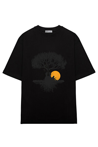 GreenMint صورة ظلية لشجرة الموسيقى كبيرة الحجم للجنسين_OE1630