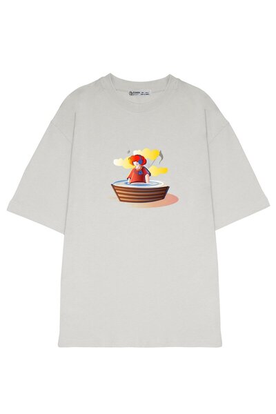 GreenMint مقاس كبير للجنسين على شكل قارب يستمع إلى الموسيقى_OE1048