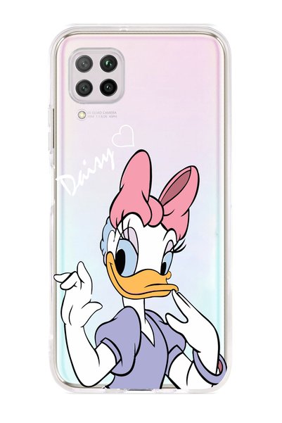 Magic Ring حافظة هاتف شفافة بنمط البطة متوافقة مع هاتف Huawei P40 Lite