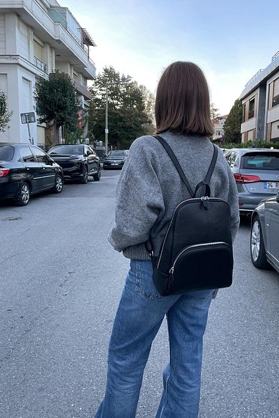 Ysmn Genuine Leather Women's Backpack YC041581DDZ