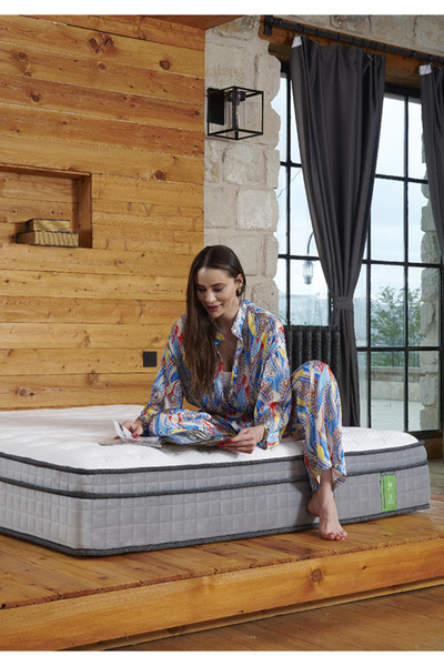 Puuf Sleep Lime Plush - Soft Paket Yaylı Yatak