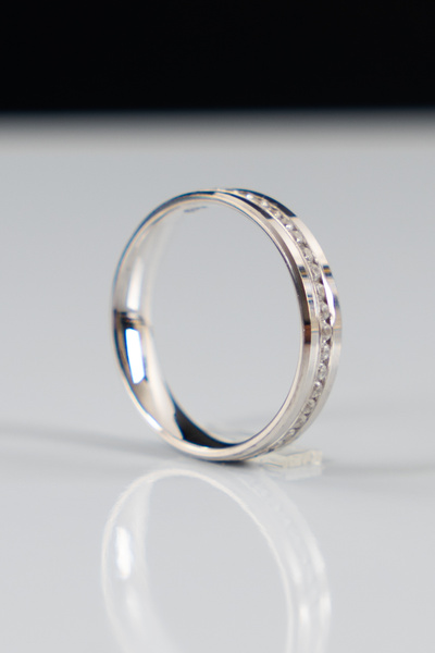 Genel Markalar 4mm Taşlı Kesme Gümüş Alyans , Nişan Yüzüğü , El İşi Alyans , 925 Ayar Gümüş Alyans