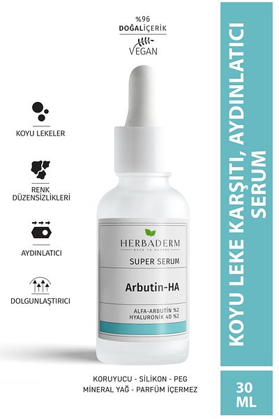 Herbaderm Arbutin 4d Hyaluronic Super Serum - Brightening and Reducing Blemish Appearance