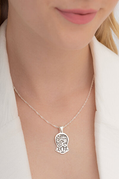 OSMANLI GÜMÜŞ Kadın Gümüş Kolye - Nalı Şerif Gümüş Kolye
