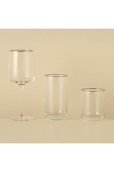 Bella Maison Premium Glass-Goblet Set 18 Pieces Silver