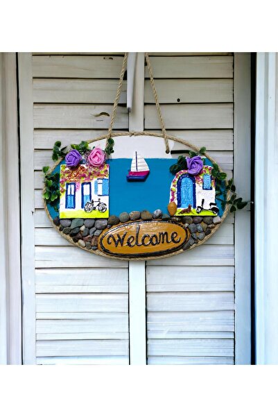 Mixperi Морський Welcome Ручна розпис Кольорова прикраса для дверей