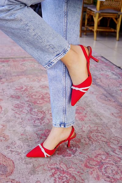 LAMİNTA Pantofi cu toc pentru femei Vince Red Knit