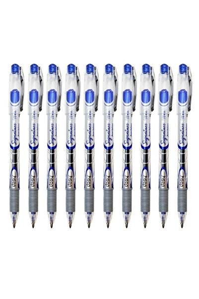 Dosy Signature 1.0 Mm Jel İmza Kalemi Mavi 10 Adet