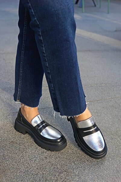 LAMİNTA Vargas Silver Жіночі мокасини