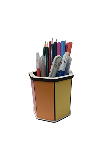 Akıllı Karınca Ahşap Gökkuşağı Çocuklar İçin Masaüstü Kalemlik Kalem Kutusu Organizer Gökkuşağı Ahşap