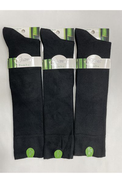 Gama Çorap 3 bucăți de șosete de iarnă pentru bărbați din bambus 100% natural, fără nailon, lungi sub genunchi