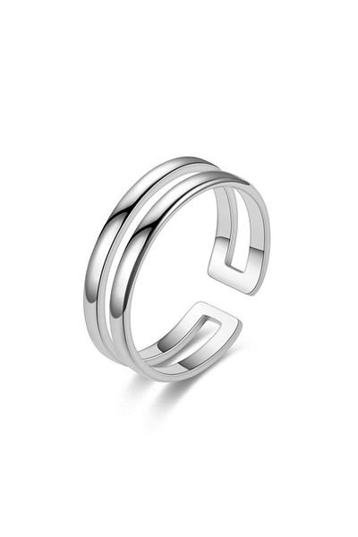 Chavin Gray 5 mm. Adjustable Steel Ring - eu29by