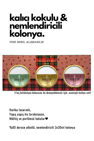 Hons Maison Hands Up Cologne Xmas Gift Box 2024 Yılbaşı Serisi - Yılbaşı Tema...
