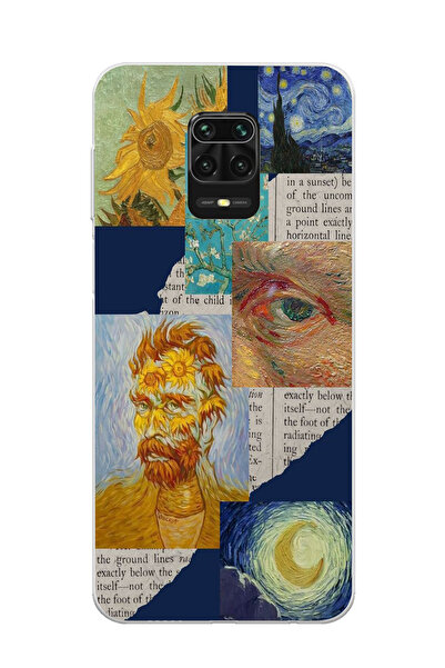 Magic Ring Redmi Note 9 Pro/Note 9S Uyumlu Vincent van Gogh Kolaj Desenli Şef...