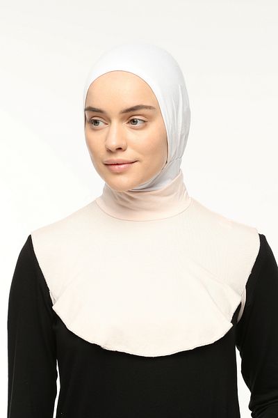 Altobeh الياقة المدورة المستقيمة ذات الرقبة الممشطة من القطن - مسحوق مسحوق