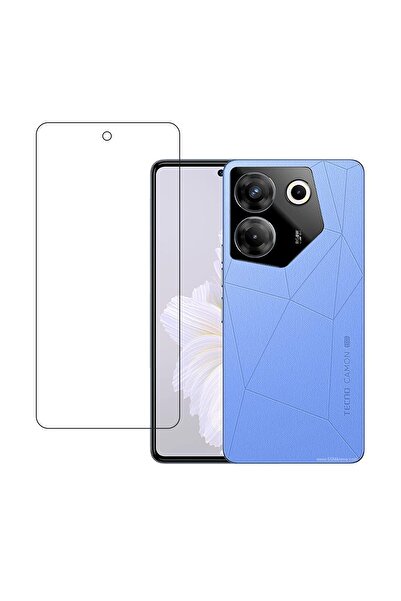 TECNO Camon 20 Pro ile Uyumlu Şeffaf Esnek Nano Cam Ekran Koruyucu