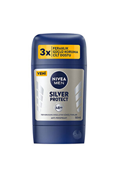 NIVEA ( 2 ADET )  Men Silver Protect Erkek Stick Deodorant 50 ml